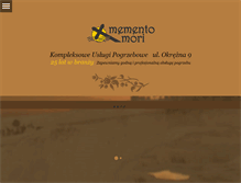 Tablet Screenshot of memento-mori.pl